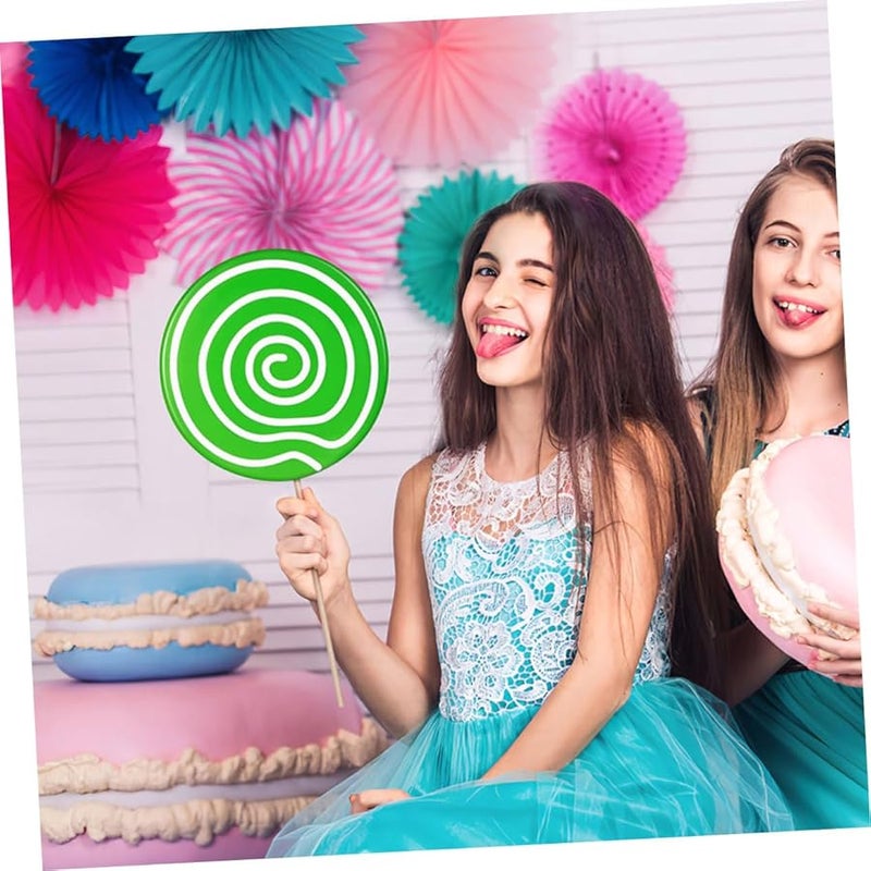 Large Realistic Simulation Lollipop Props 4PCS For Photography Wedding Party Decorations - Image 3